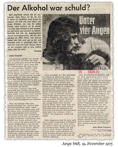 Junge Welt - Unter vier Augen